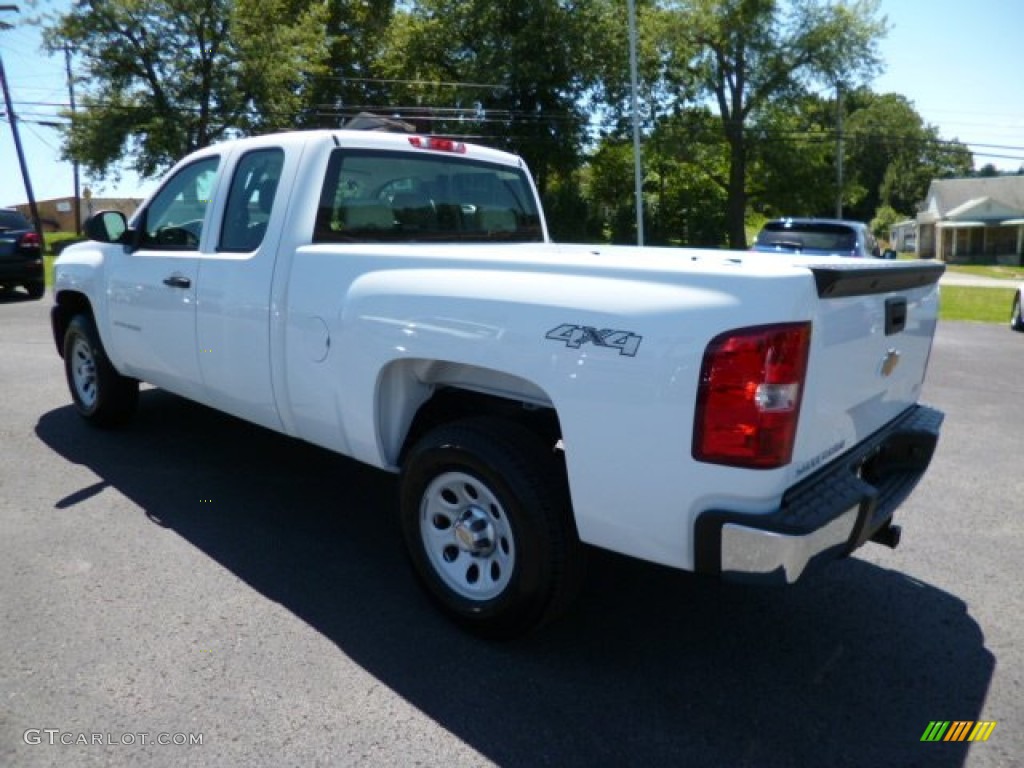 2013 Silverado 1500 Work Truck Extended Cab 4x4 - Summit White / Dark Titanium photo #5