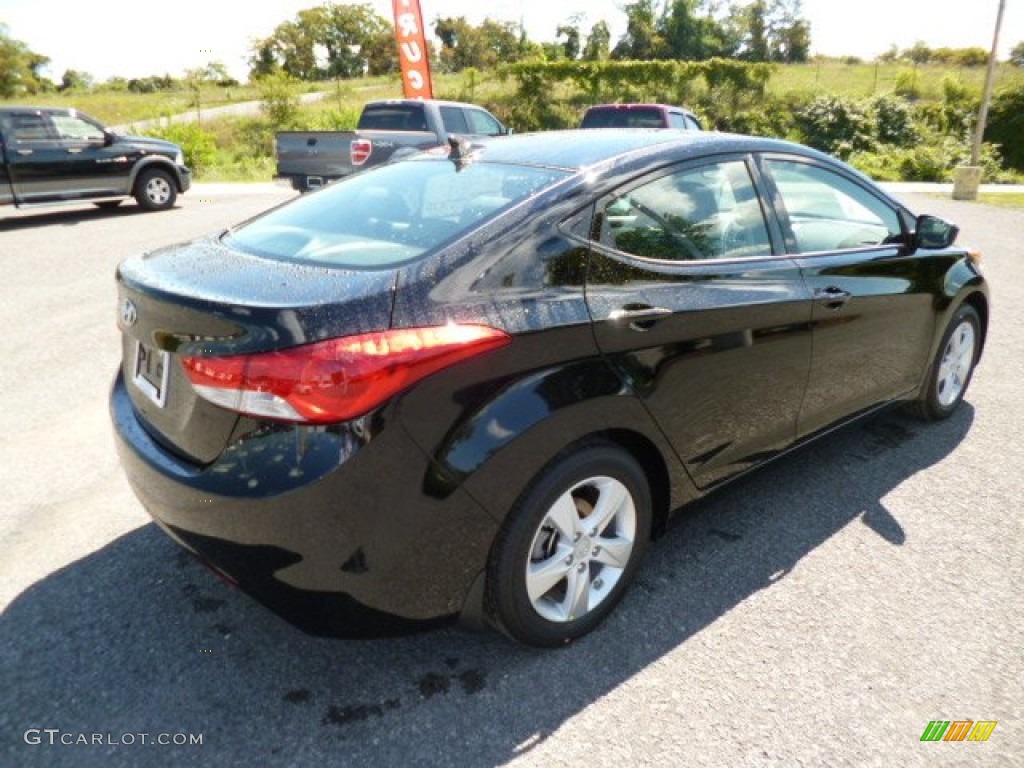 2013 Elantra GLS - Black / Gray photo #7