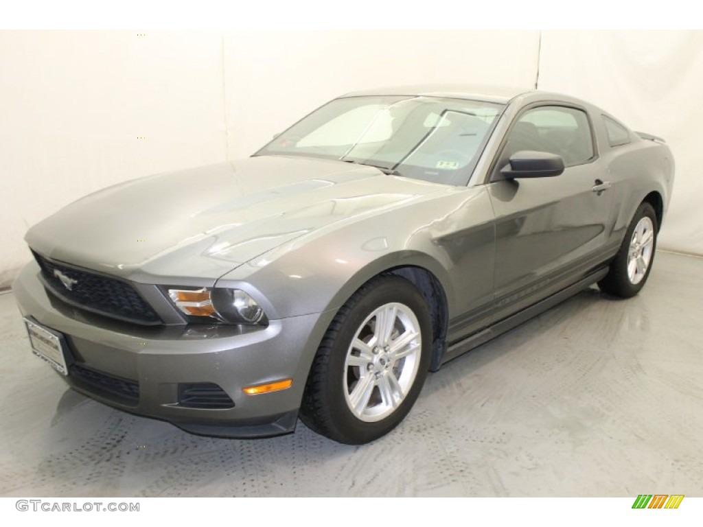 2010 Mustang V6 Coupe - Sterling Grey Metallic / Charcoal Black photo #3