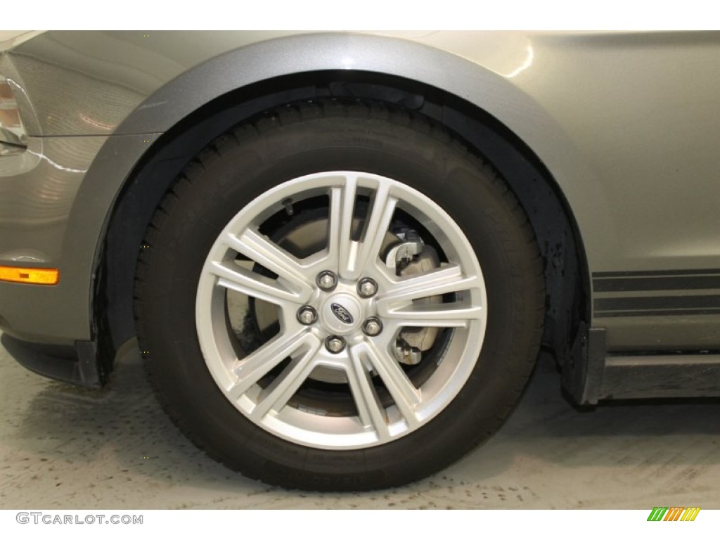 2010 Mustang V6 Coupe - Sterling Grey Metallic / Charcoal Black photo #4