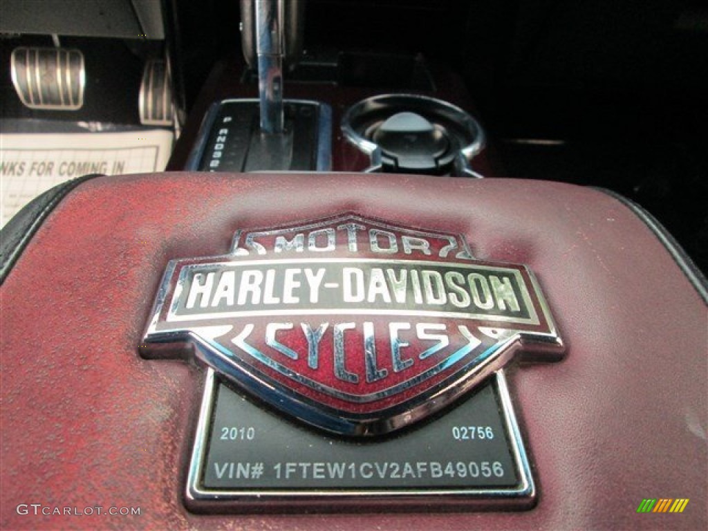2010 F150 Harley-Davidson SuperCrew - Tuxedo Black / Harley Davidson Lava Red/Black photo #12