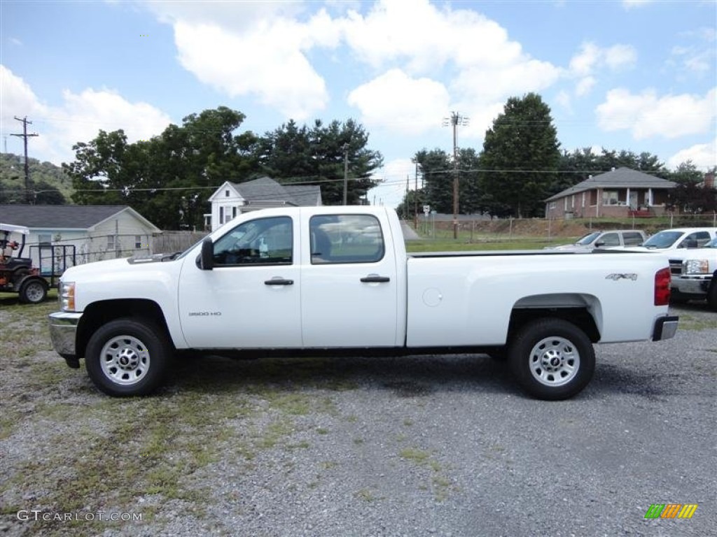 Summit White 2013 Chevrolet Silverado 3500HD WT Crew Cab 4x4 Exterior Photo #83945098