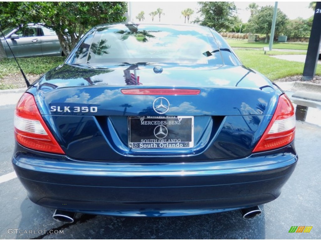 2006 SLK 350 Roadster - Caspian Blue Metallic / Black photo #6