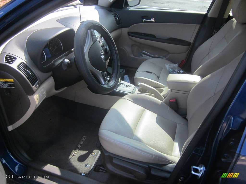 2012 Elantra SE Touring - Atlantic Blue / Beige photo #5