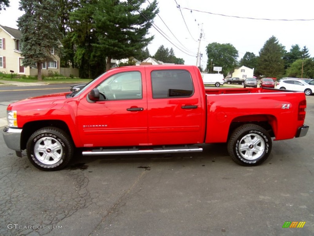 2013 Silverado 1500 LT Crew Cab 4x4 - Victory Red / Ebony photo #8