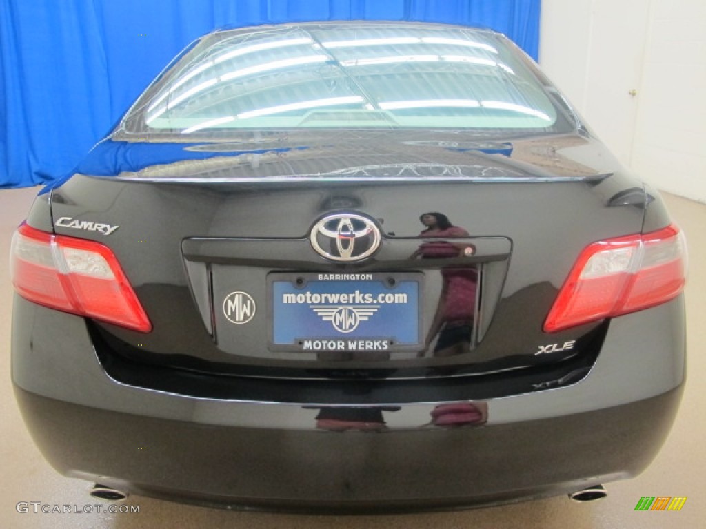 2007 Camry XLE V6 - Black / Bisque photo #7