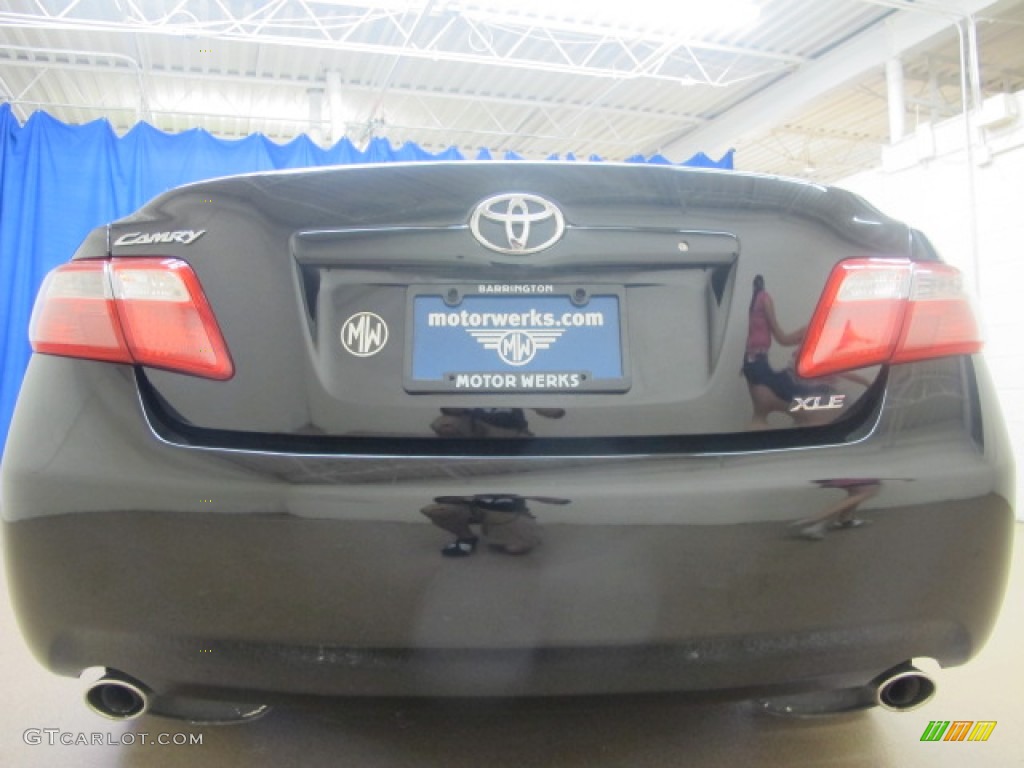 2007 Camry XLE V6 - Black / Bisque photo #8