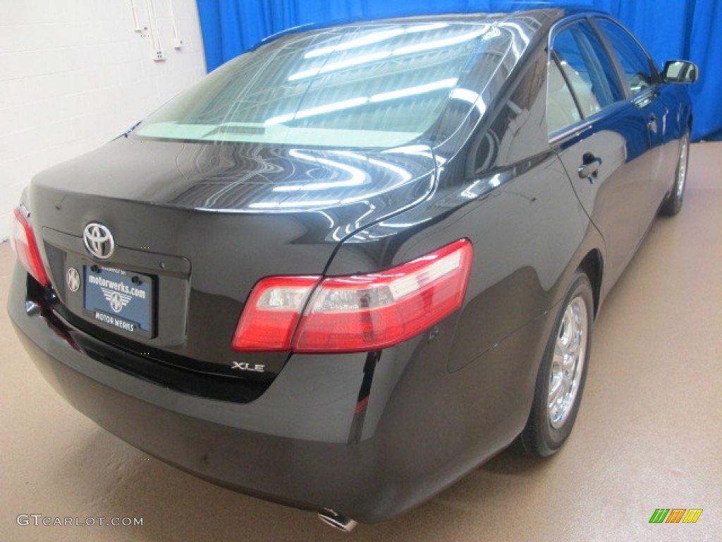 2007 Camry XLE V6 - Black / Bisque photo #9
