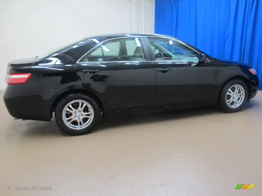 2007 Camry XLE V6 - Black / Bisque photo #10