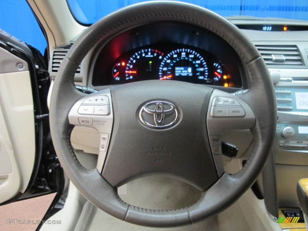 2007 Camry XLE V6 - Black / Bisque photo #33
