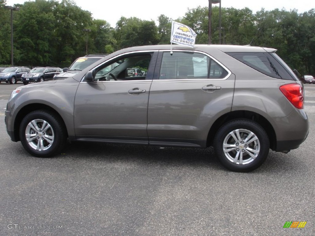 2010 Equinox LS - Mocha Steel Metallic / Jet Black/Light Titanium photo #2