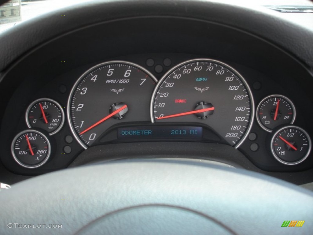 2011 Chevrolet Corvette Grand Sport Convertible Gauges Photo #83950222