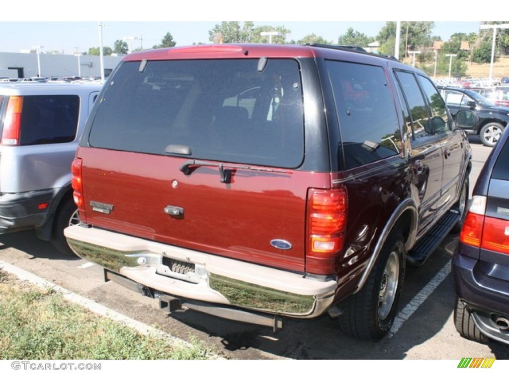 1999 Expedition XLT 4x4 - Dark Toreador Red Metallic / Medium Prairie Tan photo #2