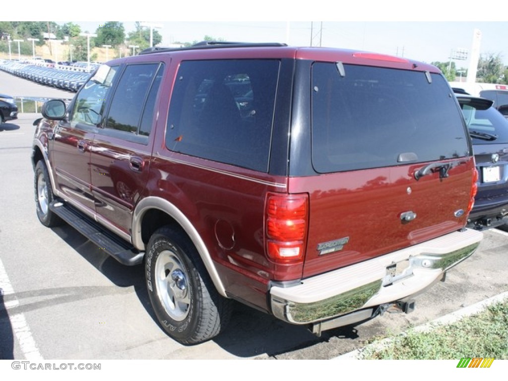 1999 Expedition XLT 4x4 - Dark Toreador Red Metallic / Medium Prairie Tan photo #3