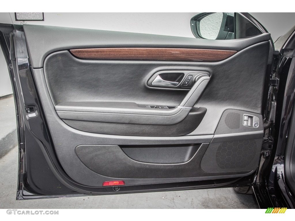 2012 Volkswagen CC Lux Plus Black Door Panel Photo #83951122