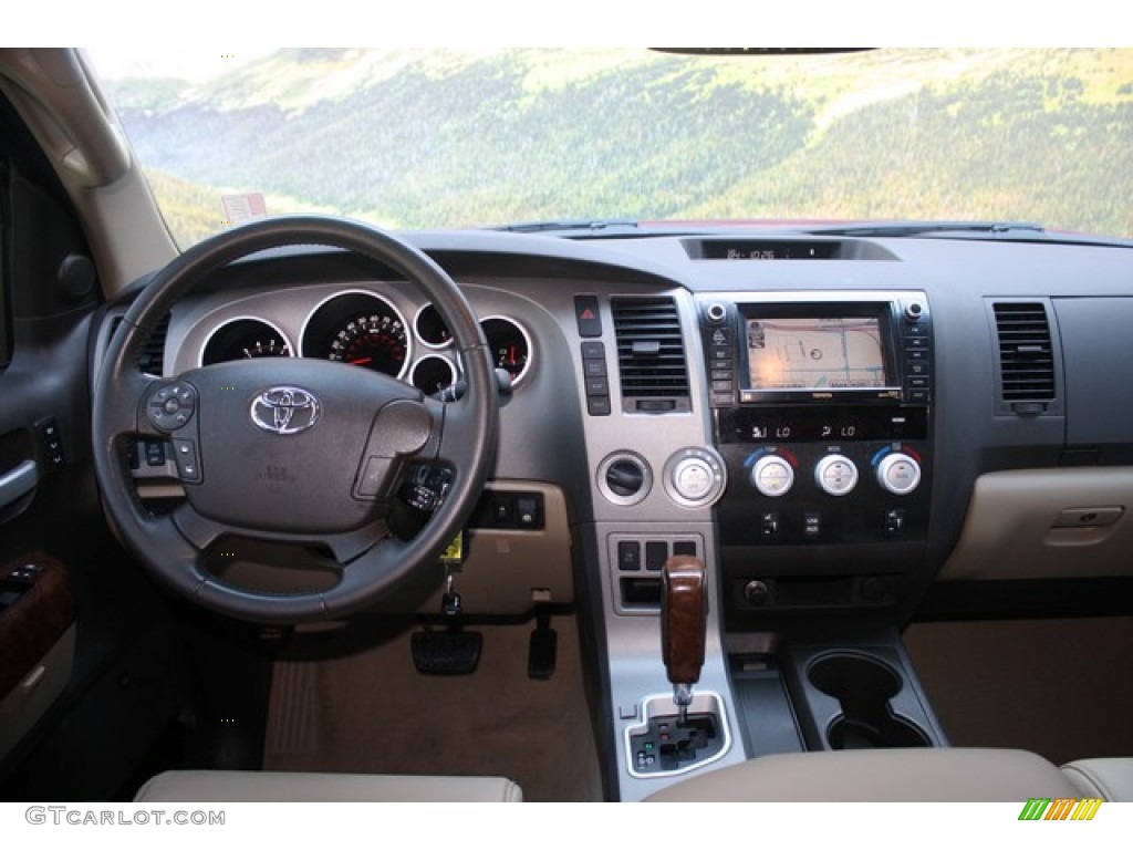 2010 Tundra Limited CrewMax 4x4 - Salsa Red Pearl / Sand Beige photo #12