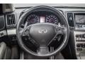 2007 Infiniti G Stone Gray Interior Steering Wheel Photo