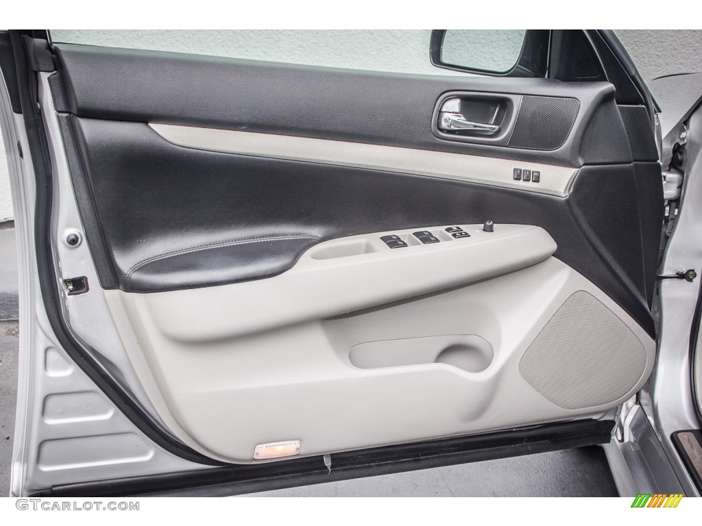 2007 Infiniti G 35 S Sport Sedan Stone Gray Door Panel Photo #83952061