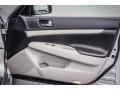 2007 Infiniti G Stone Gray Interior Door Panel Photo