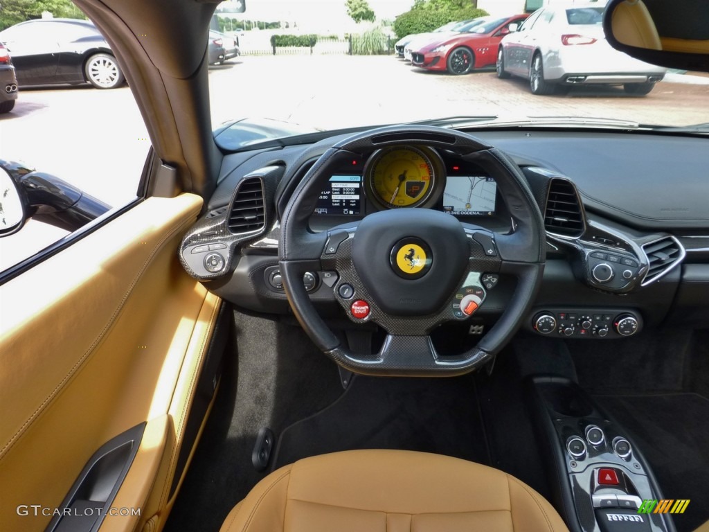 2010 Ferrari 458 Italia Beige Steering Wheel Photo #83952778
