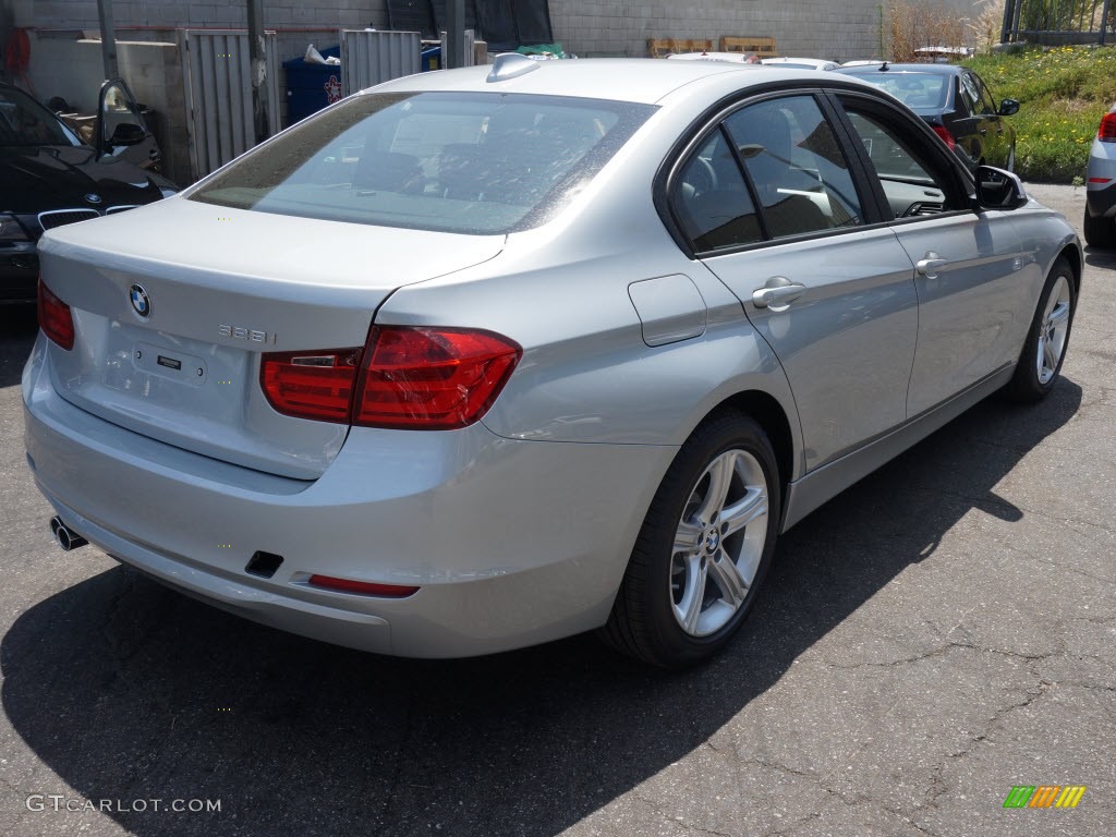 2013 3 Series 328i Sedan - Glacier Silver Metallic / Black photo #3