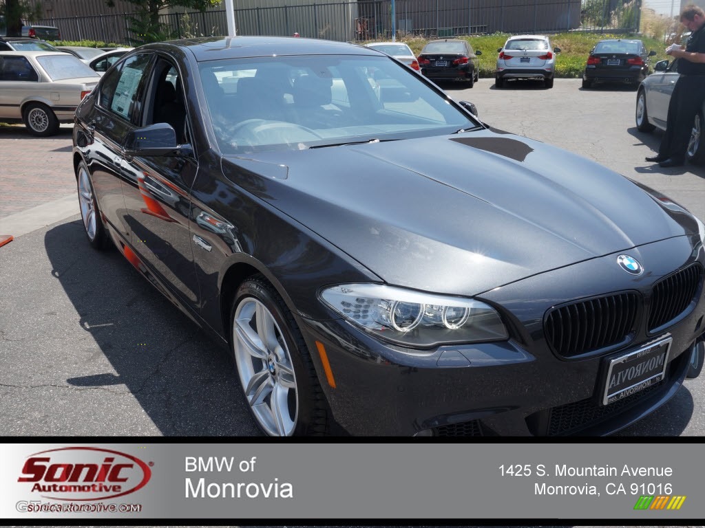 2013 5 Series 535i Sedan - Dark Graphite Metallic II / Black photo #1