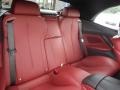 Vermillion Red Nappa Leather Rear Seat Photo for 2012 BMW 6 Series #83953447