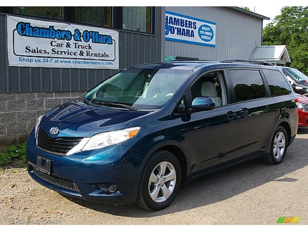 South Pacific Blue Pearl Toyota Sienna