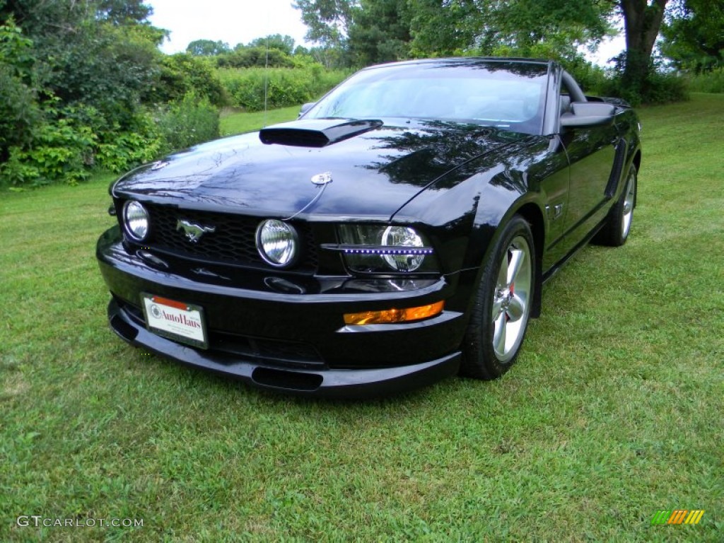 2008 Mustang GT Premium Convertible - Black / Dark Charcoal photo #1
