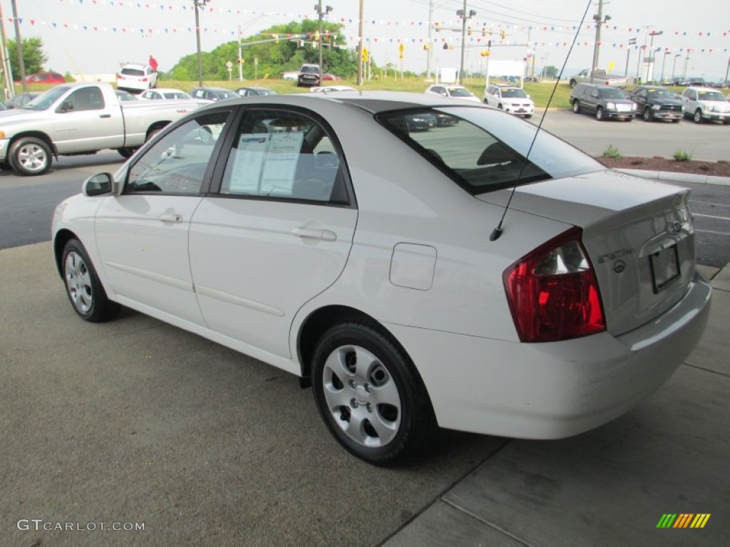 2004 Spectra LX Sedan - Clear White / Gray photo #5