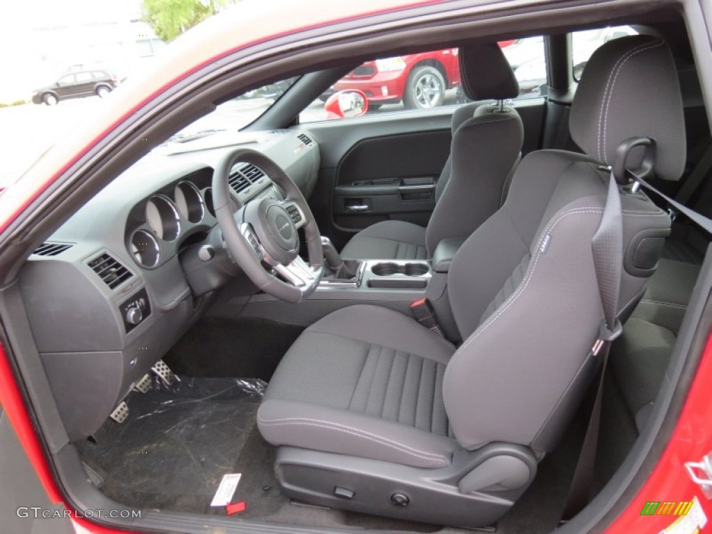 Dark Slate Gray Interior 2013 Dodge Challenger SRT8 Core Photo #83955100