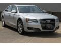 Ice Silver Metallic 2013 Audi A8 L 4.0T quattro