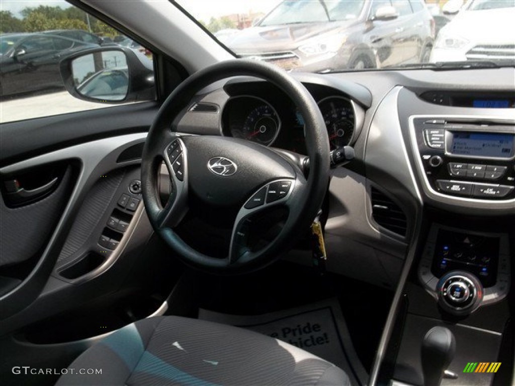2013 Elantra GLS - Titanium Gray Metallic / Gray photo #11