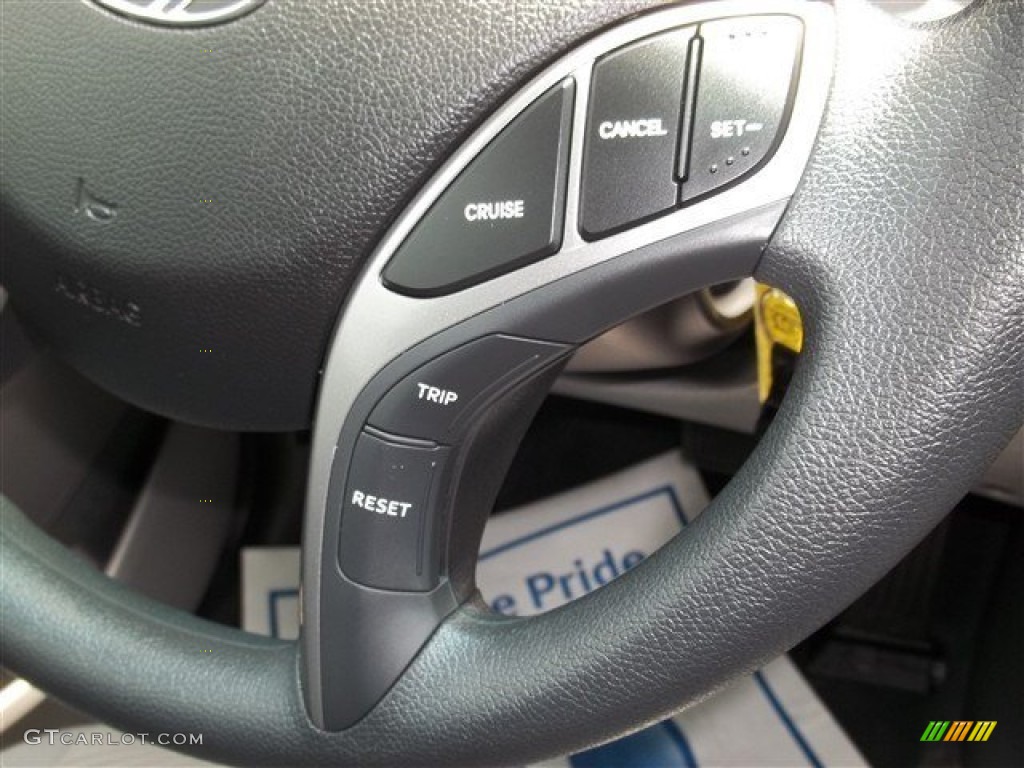 2013 Elantra GLS - Titanium Gray Metallic / Gray photo #16