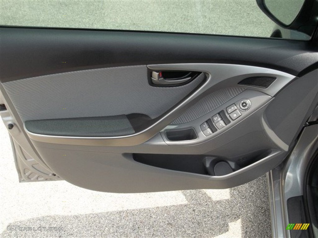2013 Elantra GLS - Titanium Gray Metallic / Gray photo #19