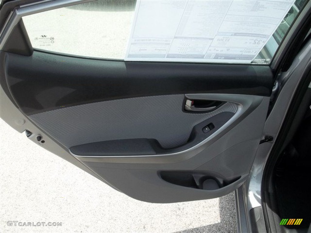 2013 Elantra GLS - Titanium Gray Metallic / Gray photo #8