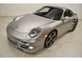 2013 Platinum Silver Metallic Porsche 911 Turbo Coupe  photo #5