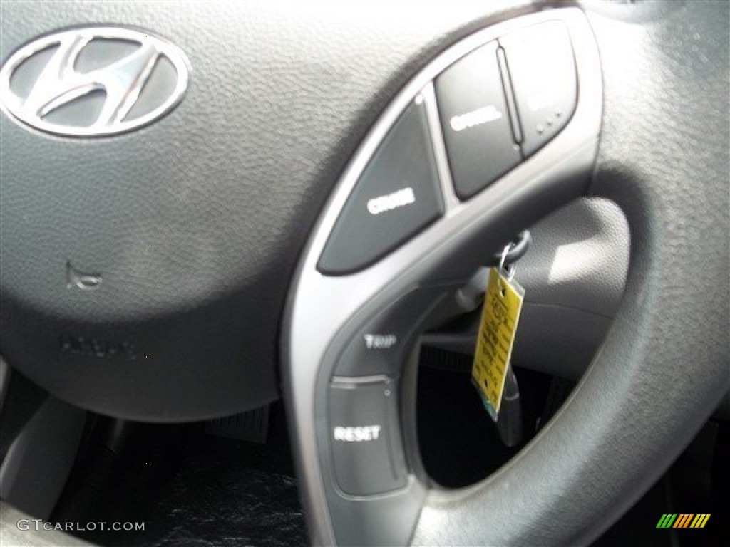2013 Elantra GLS - Titanium Gray Metallic / Gray photo #14