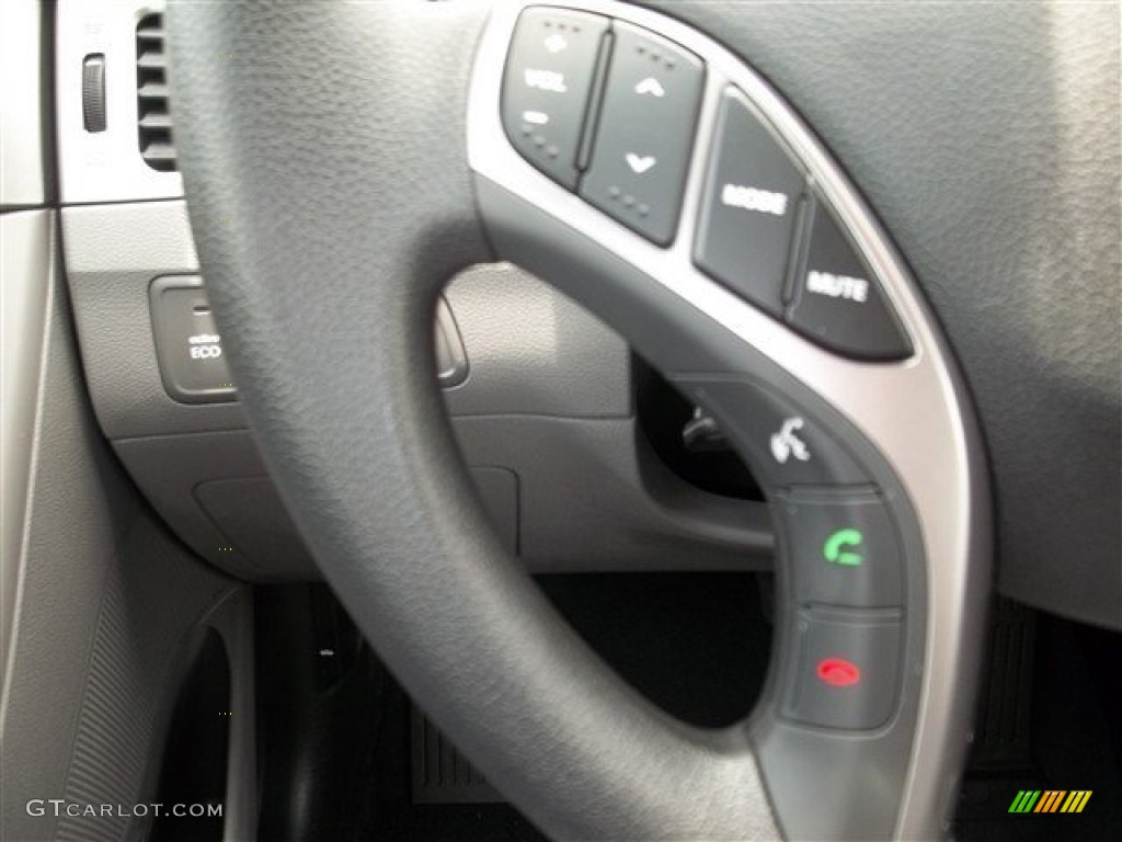 2013 Elantra GLS - Titanium Gray Metallic / Gray photo #15