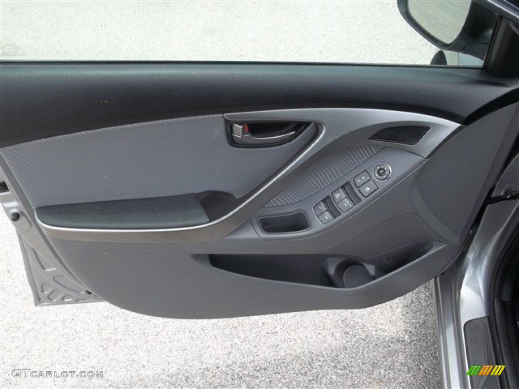2013 Elantra GLS - Titanium Gray Metallic / Gray photo #22