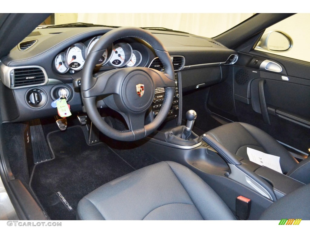 Black Interior 2013 Porsche 911 Turbo Coupe Photo #83959264