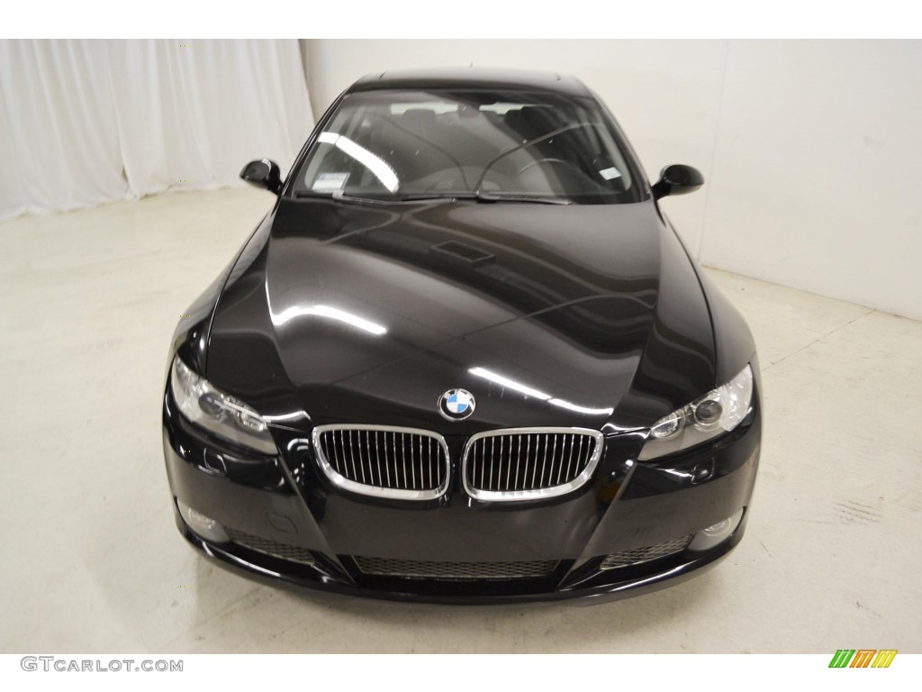 2009 3 Series 335i Coupe - Black Sapphire Metallic / Black photo #4