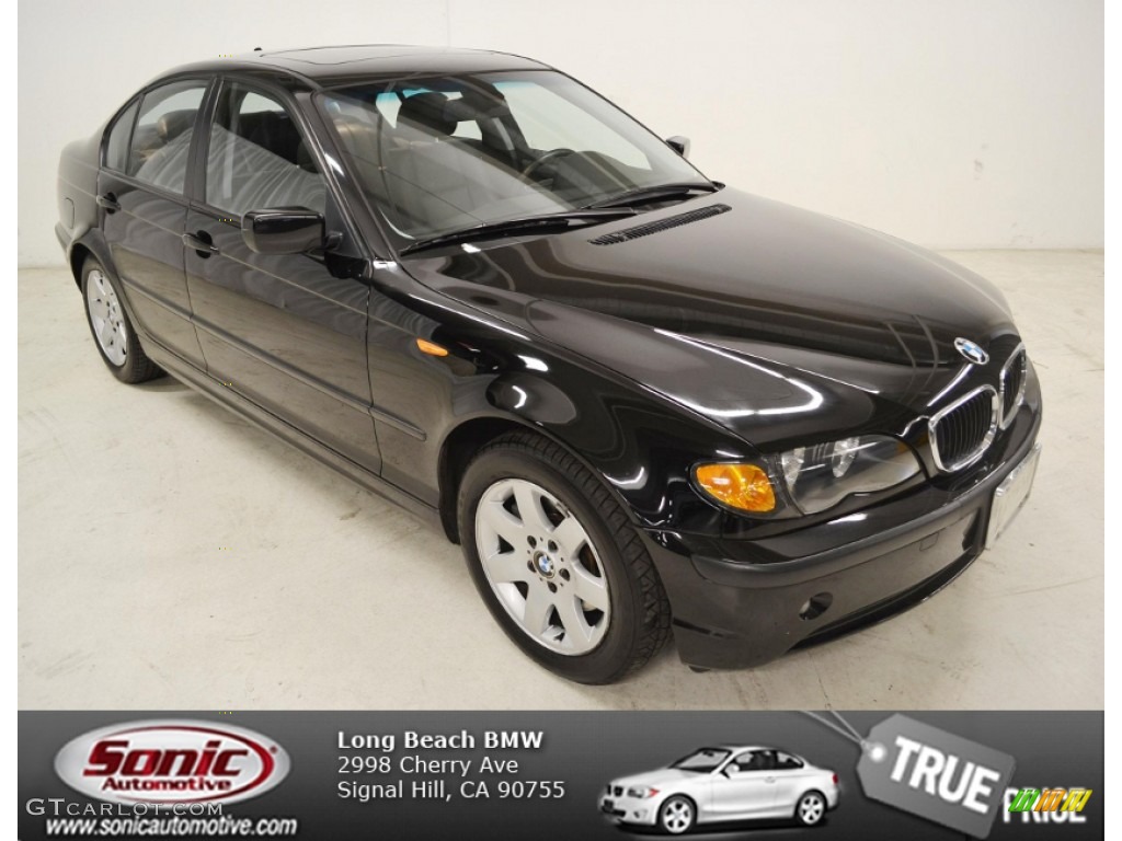 2005 3 Series 325i Sedan - Jet Black / Black photo #1