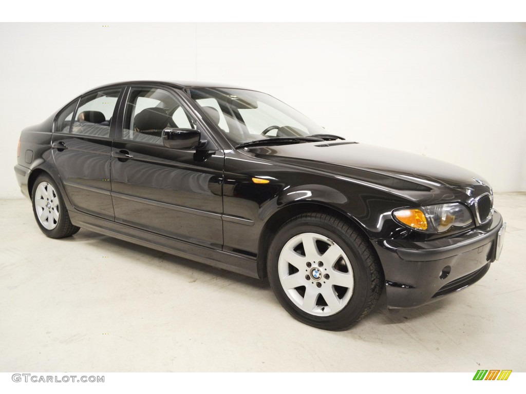2005 3 Series 325i Sedan - Jet Black / Black photo #2