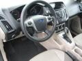 2012 Ford Focus Stone Interior Prime Interior Photo
