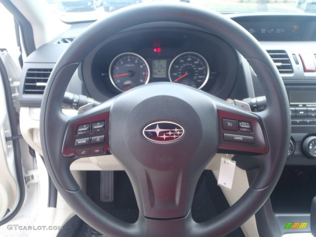 2013 XV Crosstrek 2.0 Premium - Satin White Pearl / Ivory photo #12