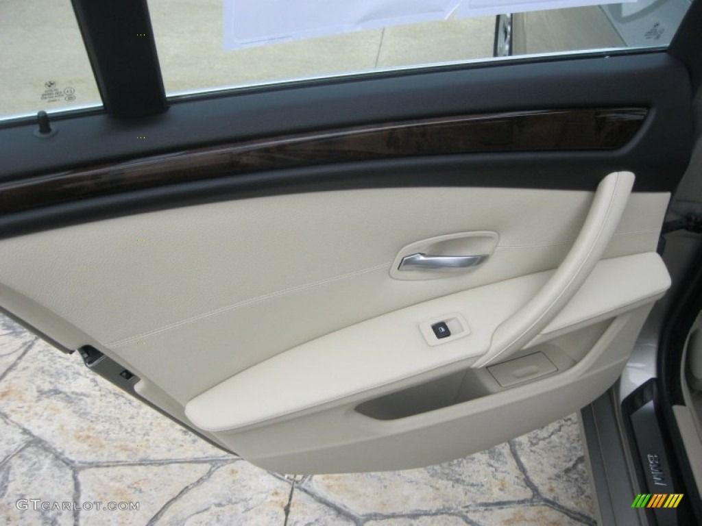 2008 5 Series 535xi Sedan - Platinum Bronze Metallic / Cream Beige Dakota Leather photo #32