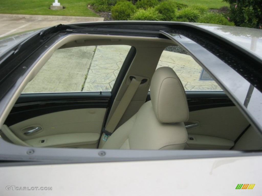 2008 5 Series 535xi Sedan - Platinum Bronze Metallic / Cream Beige Dakota Leather photo #34