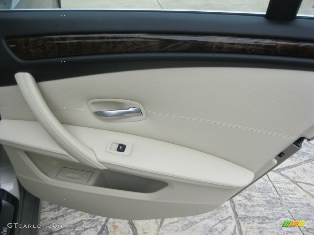 2008 5 Series 535xi Sedan - Platinum Bronze Metallic / Cream Beige Dakota Leather photo #36