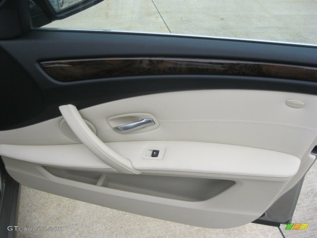 2008 5 Series 535xi Sedan - Platinum Bronze Metallic / Cream Beige Dakota Leather photo #37